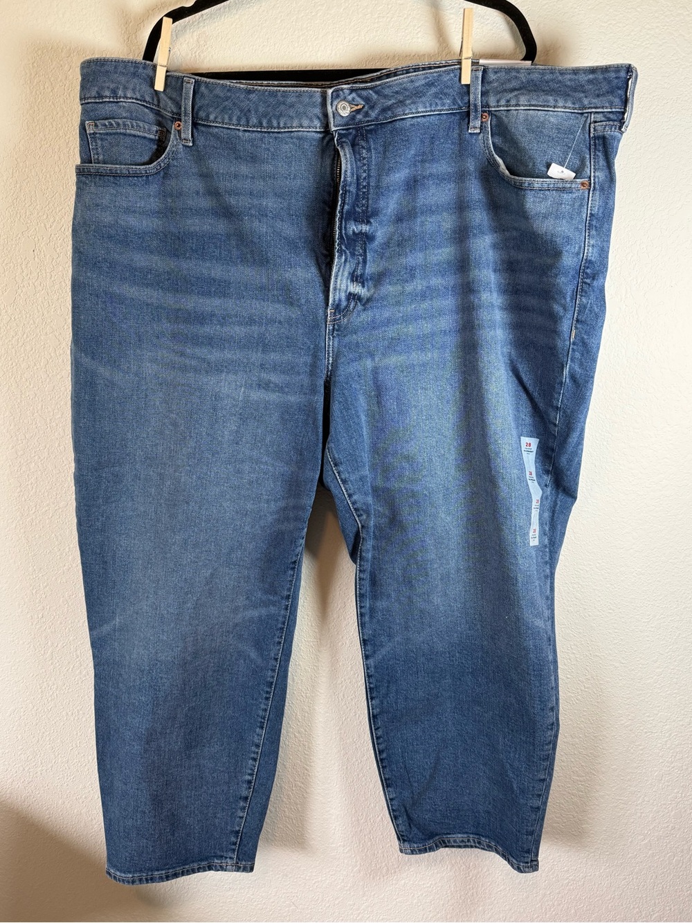 Old Navy High Rise OG Straight Ankle Jeans Plus Size 28 Medium Wash Secret Slim